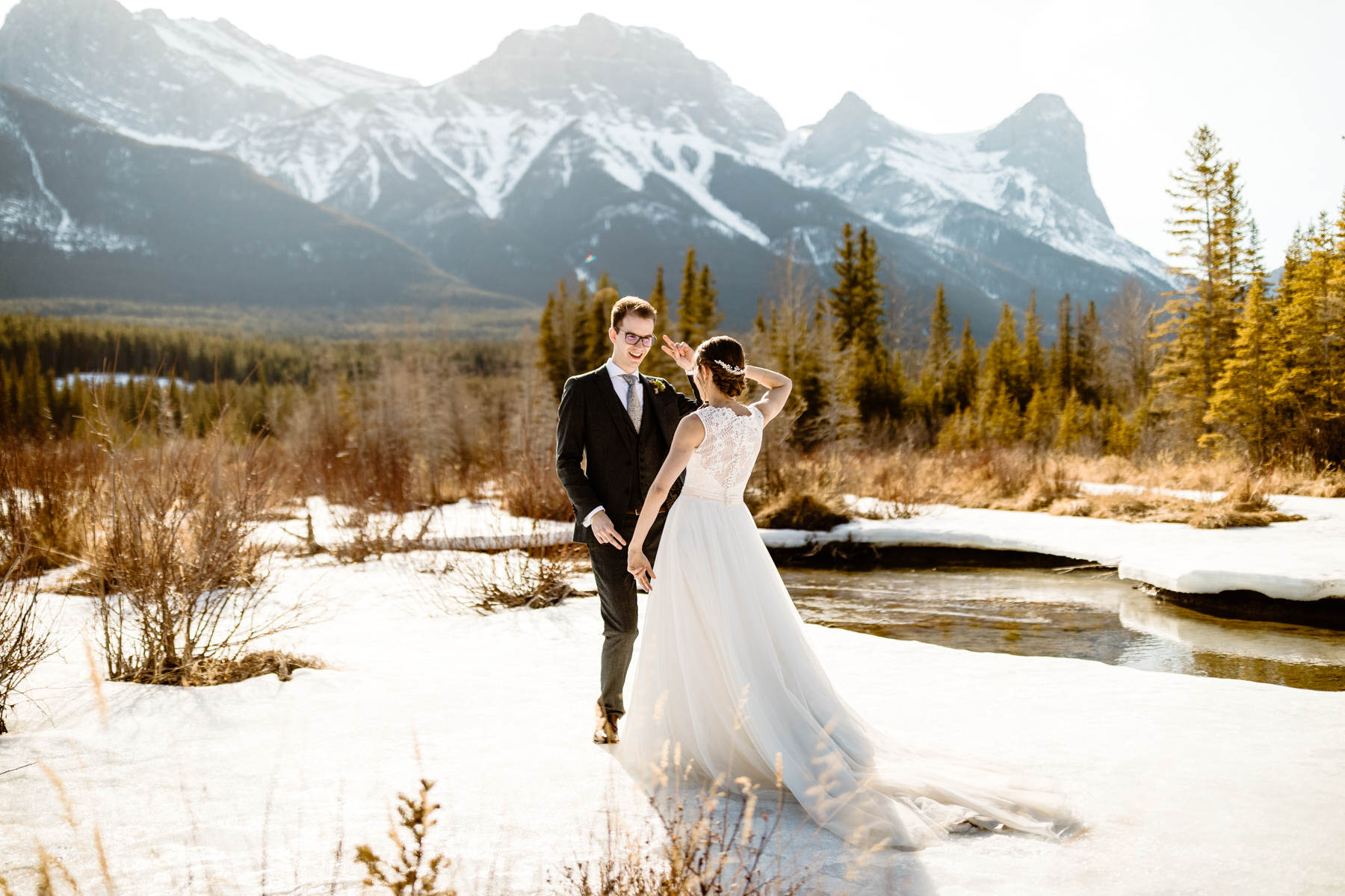 Cornerstone Theatre Wedding Photographers in Canmore - Photo 46