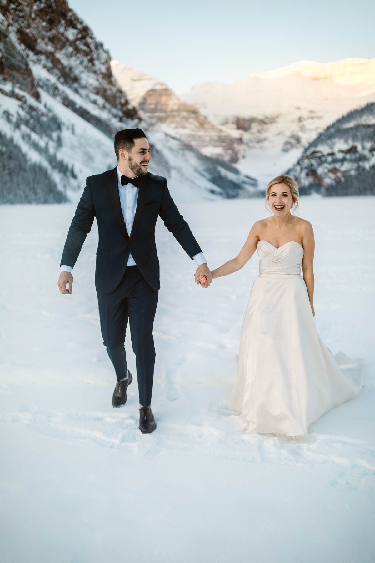 Fairmont Chateau Lake Louise Wedding Photography in Winter - Image 1