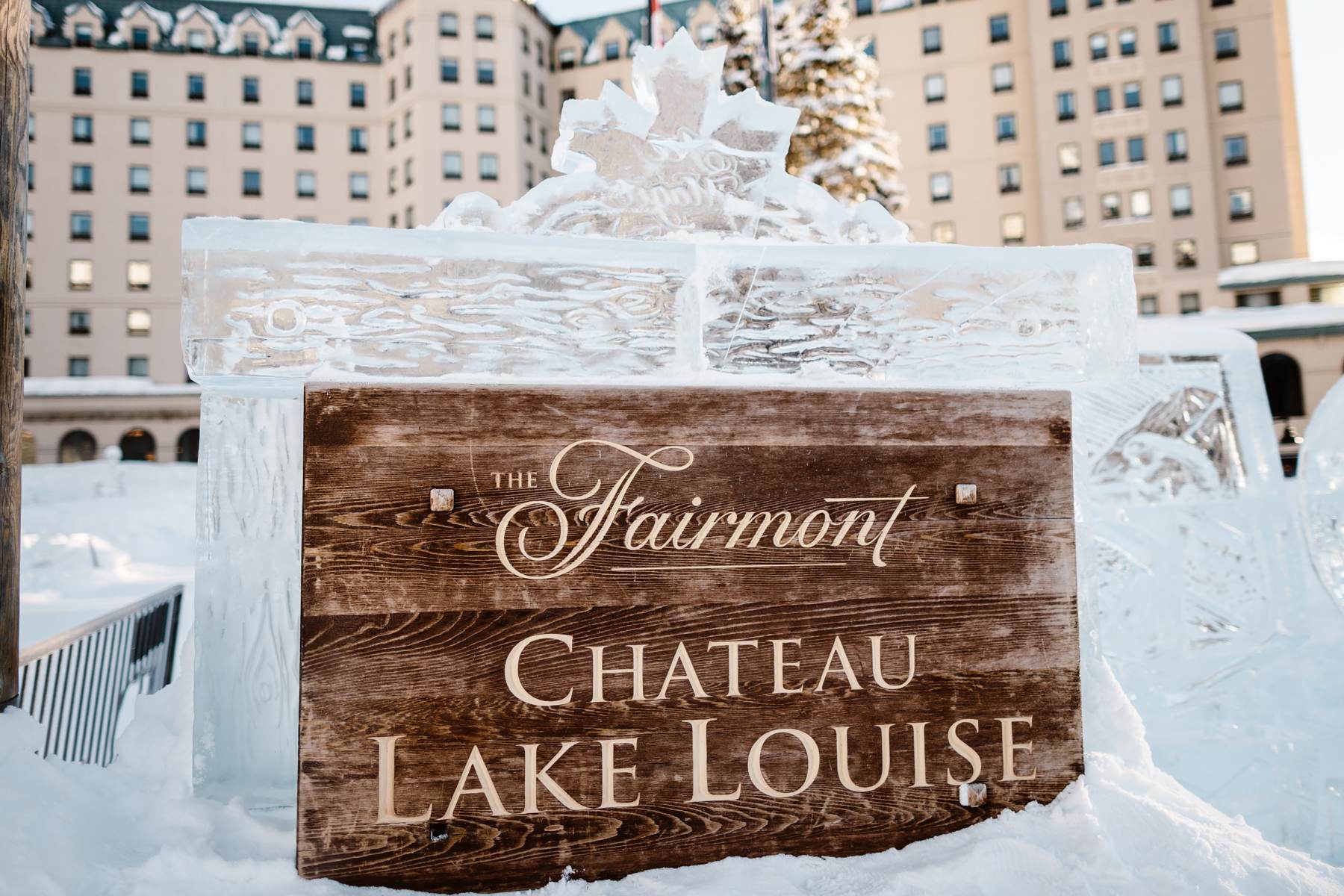 Fairmont Chateau Lake Louise Wedding Photography in Winter - Image 10