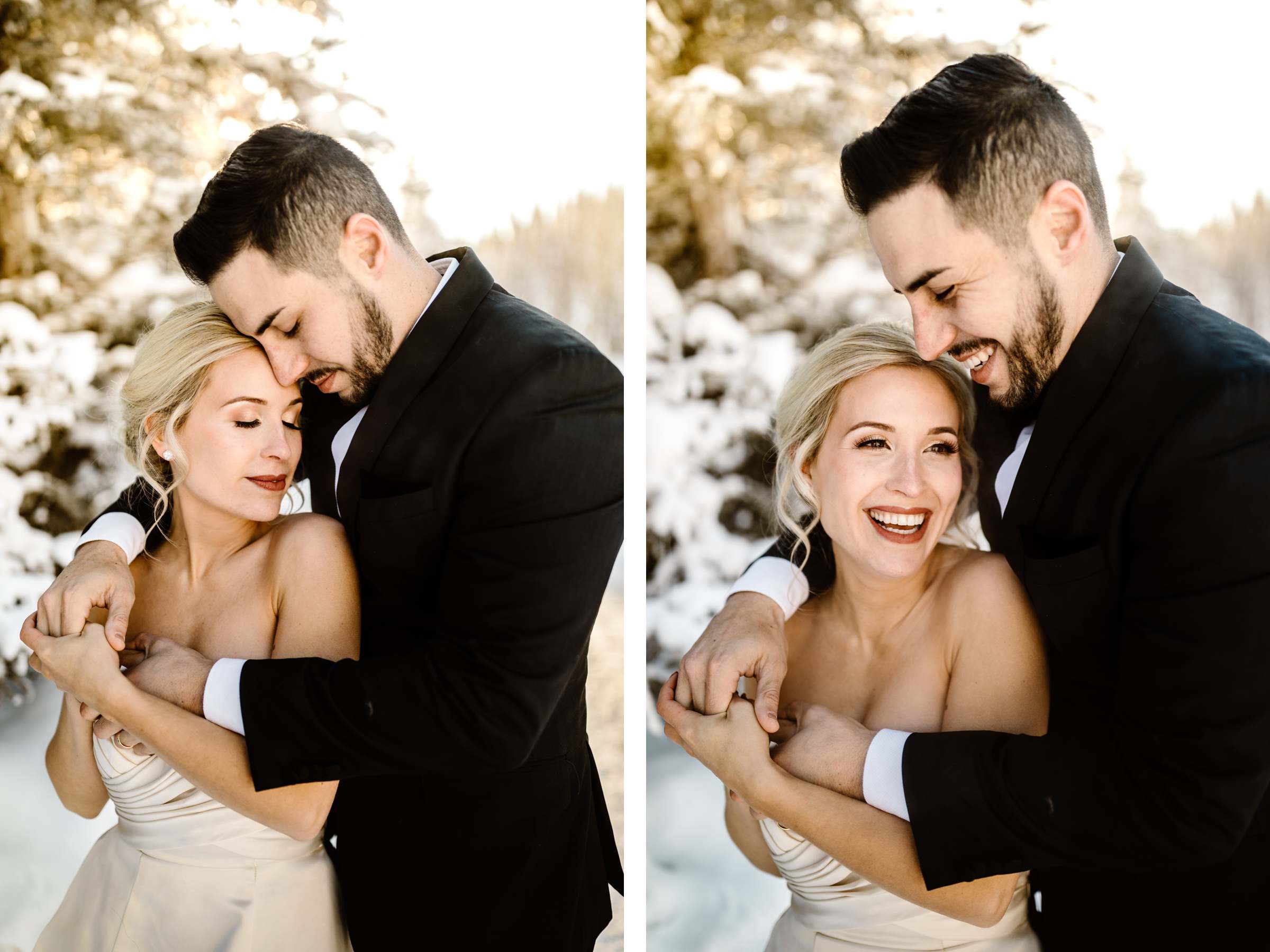 Fairmont Chateau Lake Louise Wedding Photography in Winter - Image 16