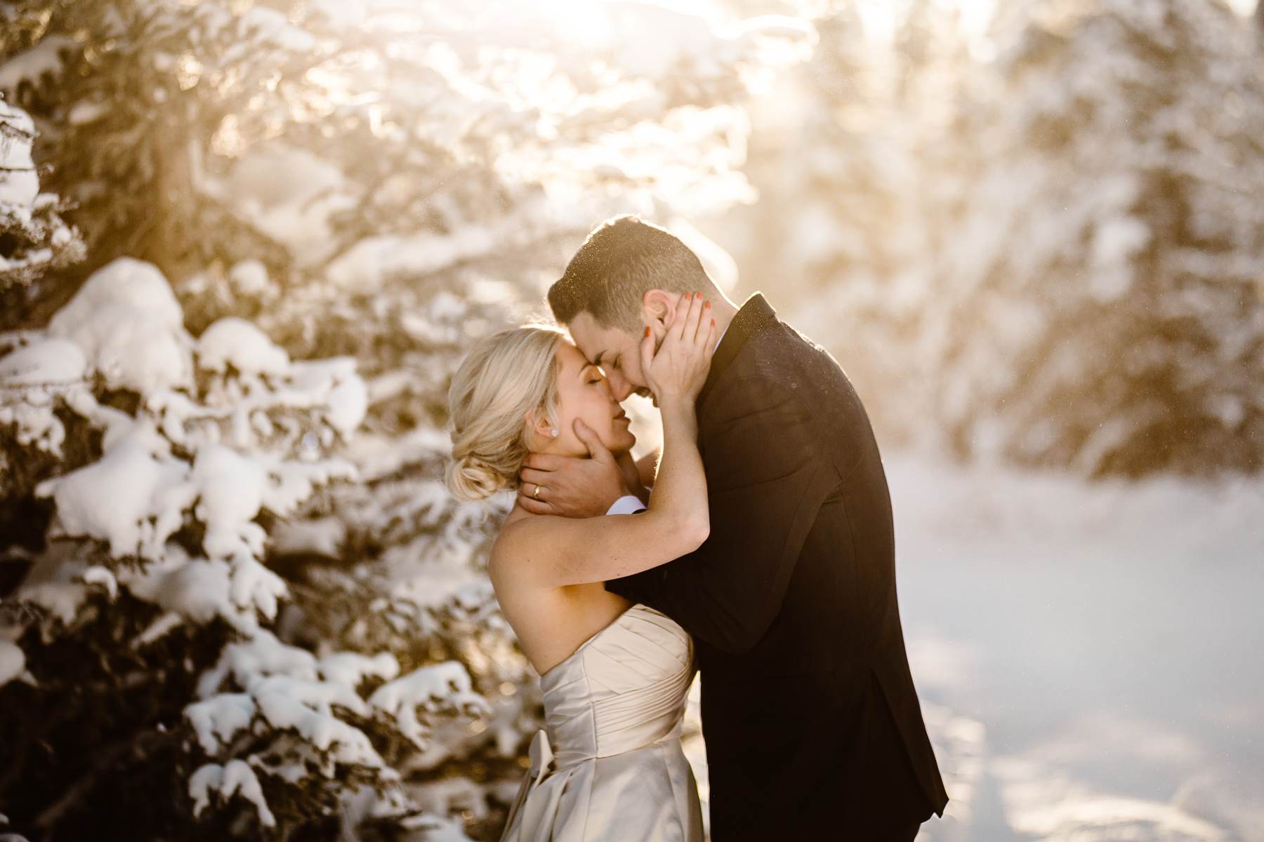 Fairmont Chateau Lake Louise Wedding Photography in Winter - Image 17