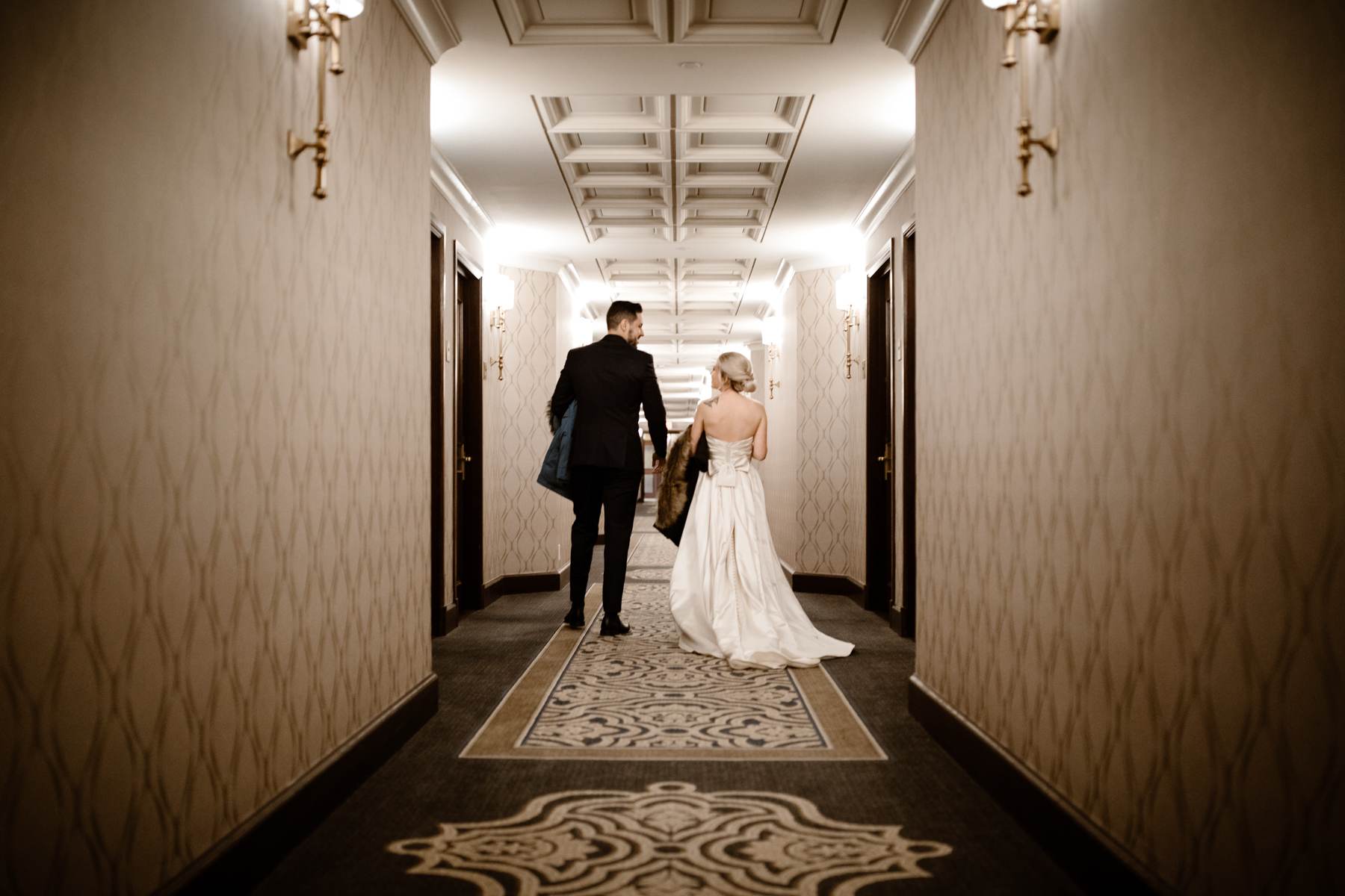 Fairmont Chateau Lake Louise Wedding Photography in Winter - Image 29