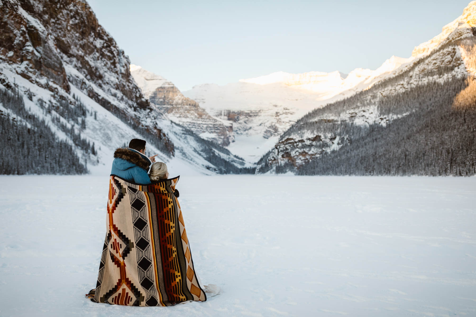 Fairmont Chateau Lake Louise Wedding Photography in Winter - Image 3