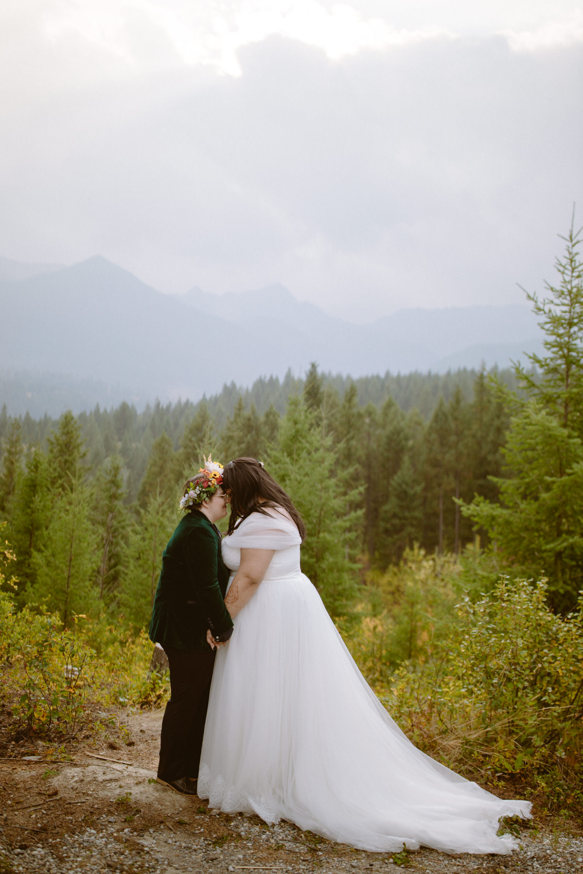 LGBTQ-friendly Golden wedding photography near Mokki Mountain