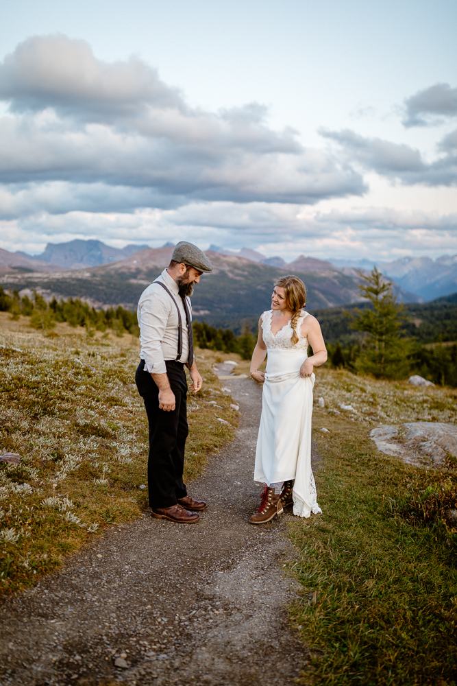 Looking good after hiking for your elopement