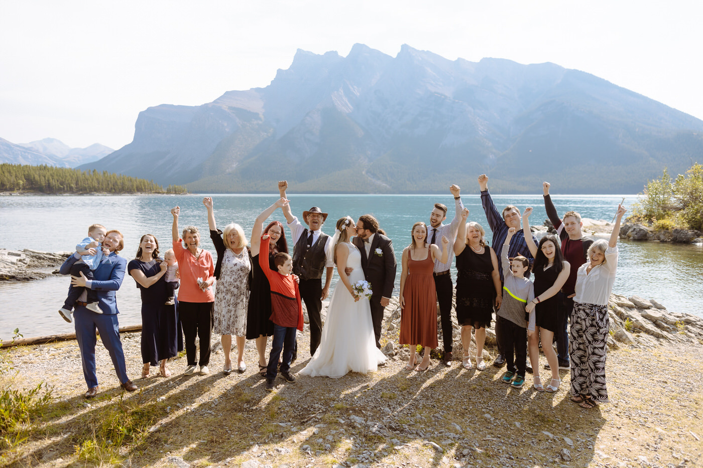 Lake Minnewanka wedding - Photo 45