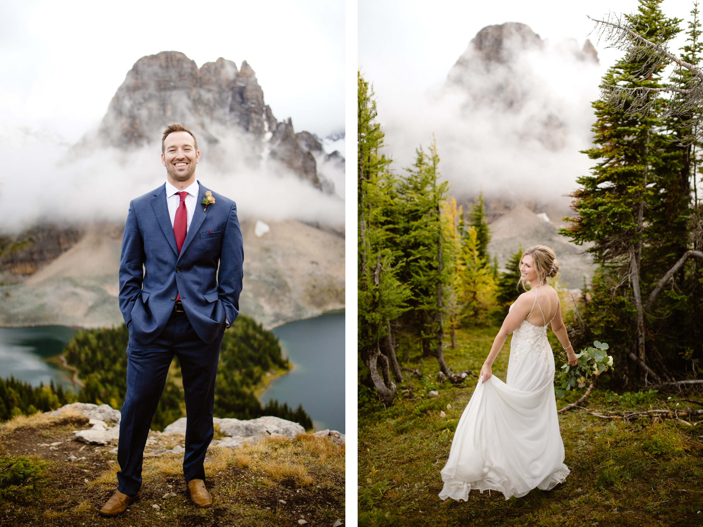 Mount Assiniboine Elopement Photographers at a Backcountry Lodge - Photo 29