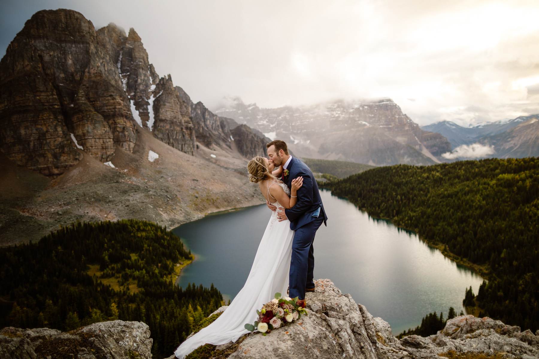 Mount Assiniboine Elopement Photographers at a Backcountry Lodge - Photo 35