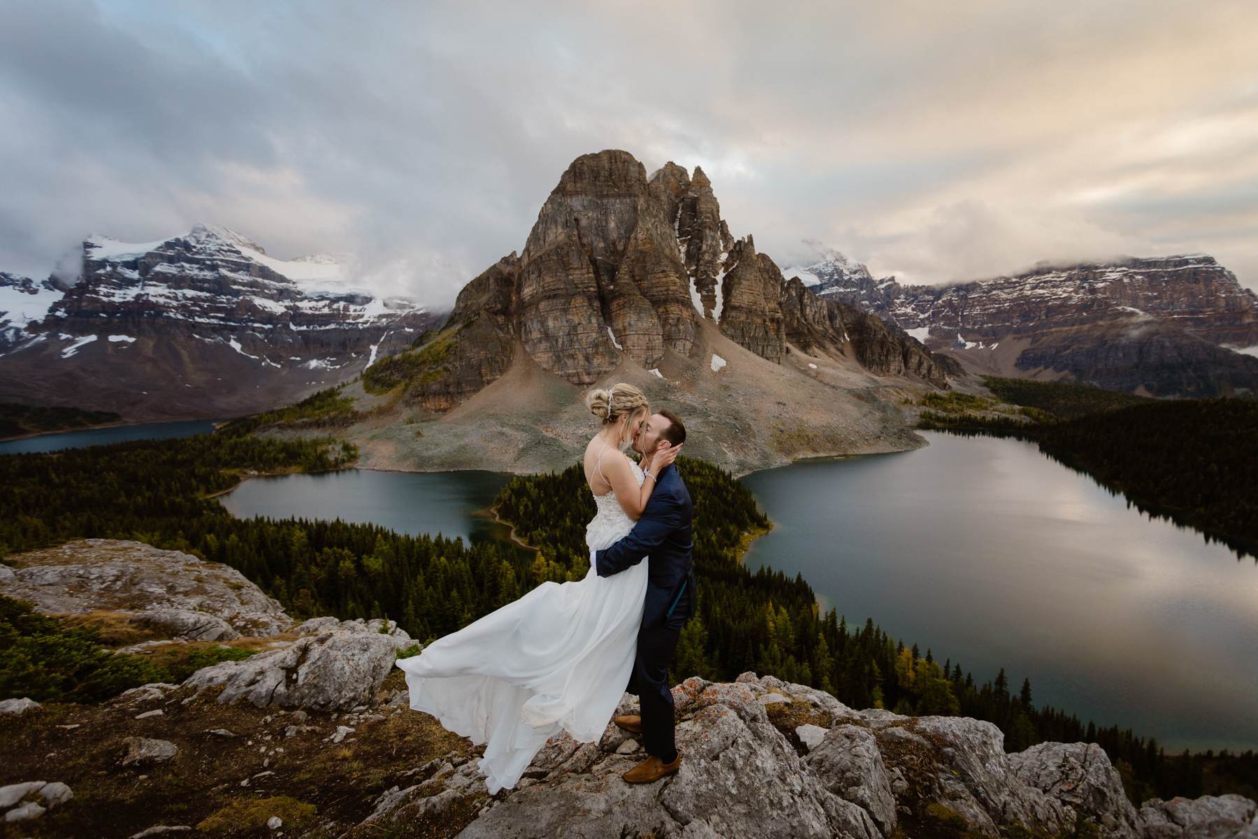 Mount Assiniboine Elopement Photographers at a Backcountry Lodge - Photo 36