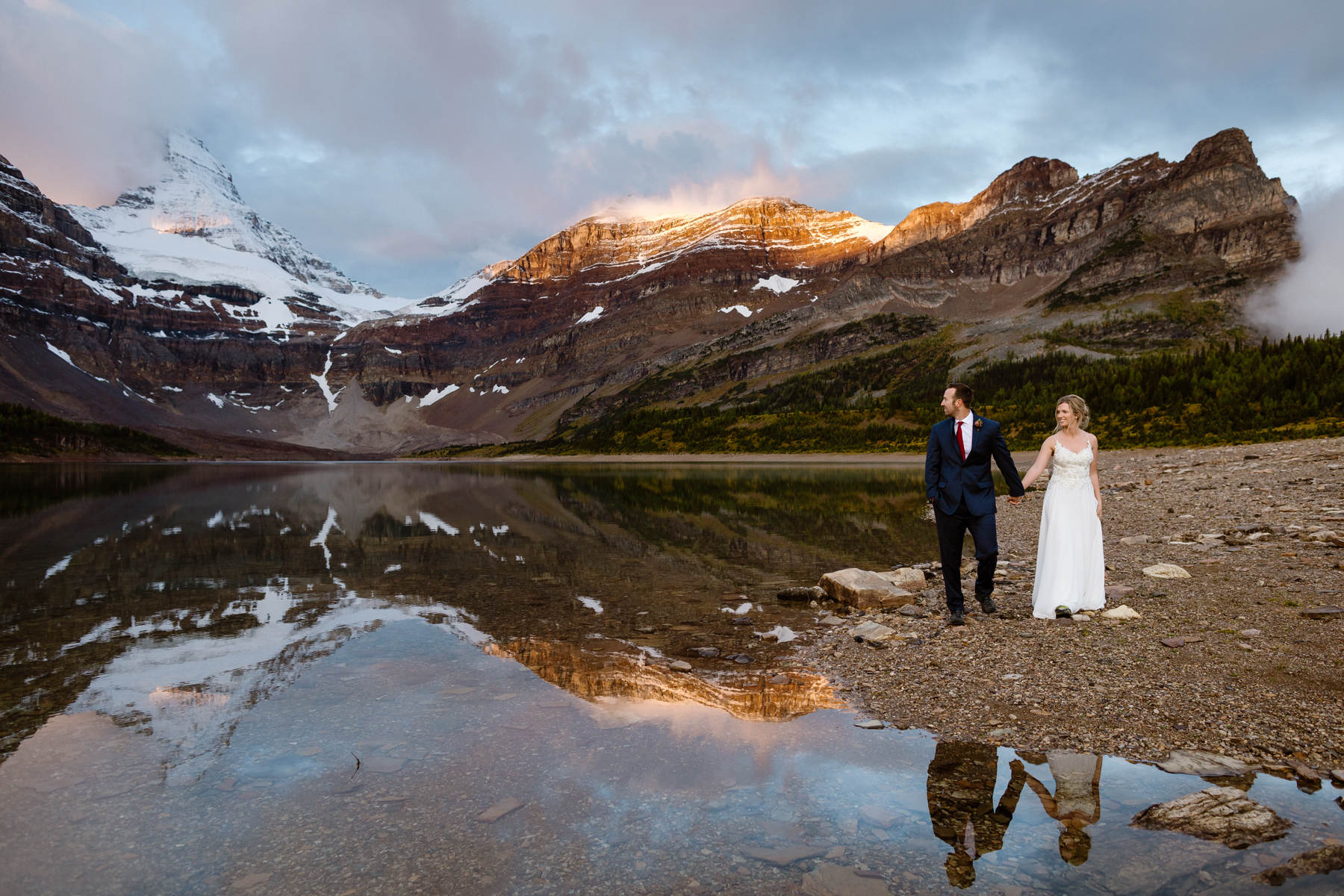 Mount Assiniboine Elopement Photographers at a Backcountry Lodge - Photo 49