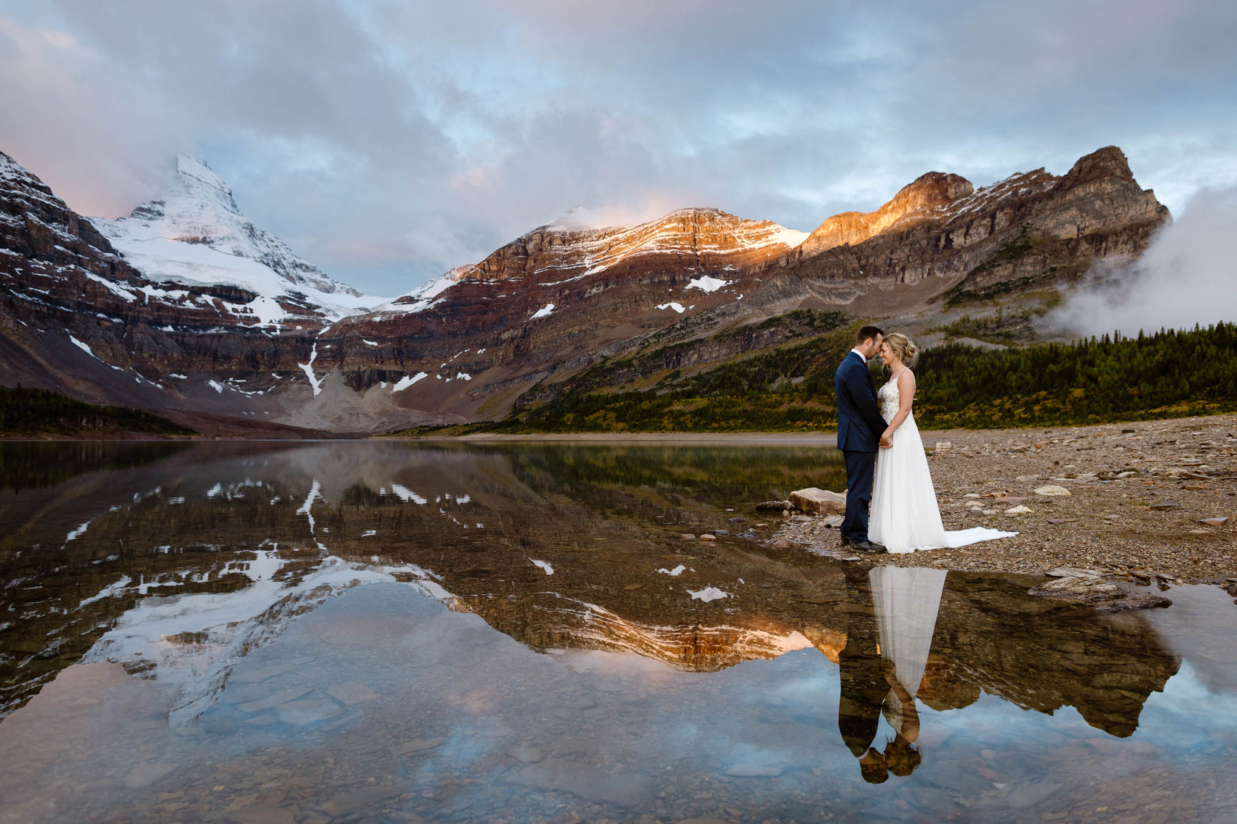 Mount Assiniboine Elopement Photographers at a Backcountry Lodge - Photo 51