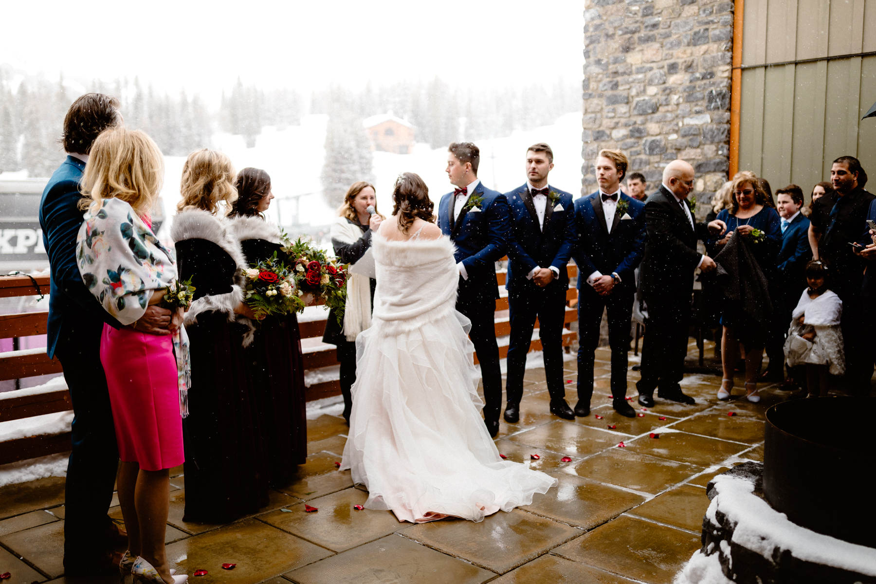 Ski Wedding Photos at Sunshine Village in Banff - Image 16