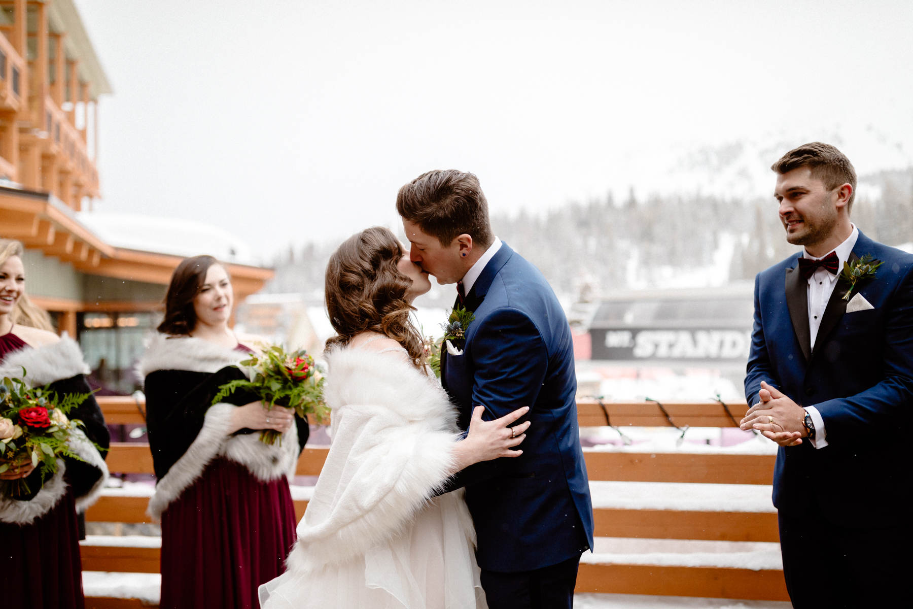 Ski Wedding Photos at Sunshine Village in Banff - Image 20