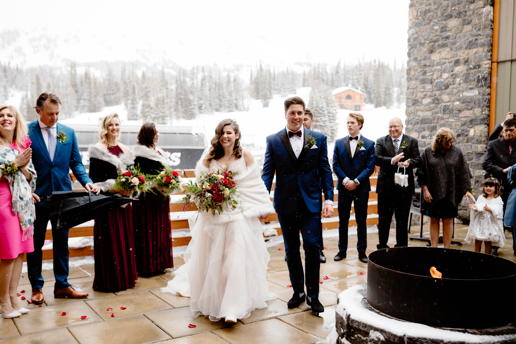 Ski Wedding Photos at Sunshine Village in Banff - Image 21