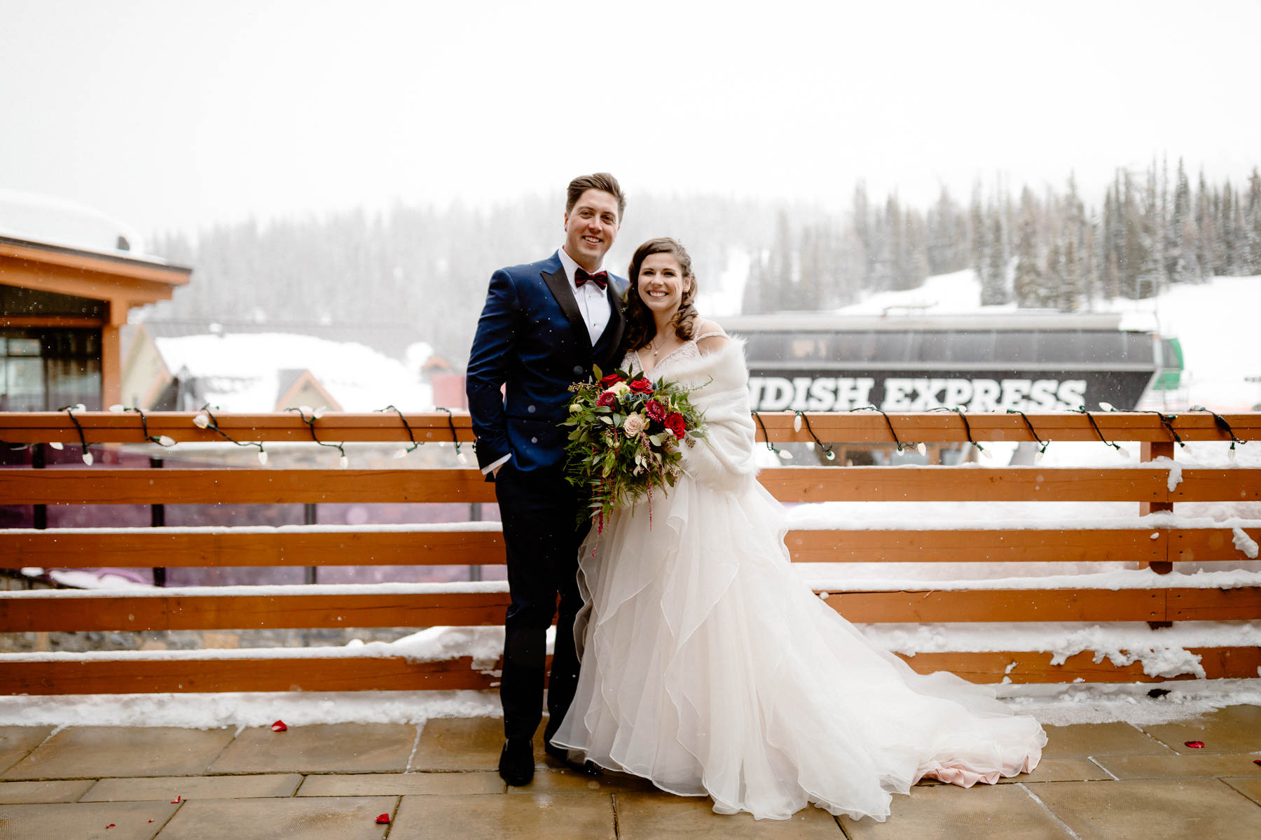 Ski Wedding Photos at Sunshine Village in Banff - Image 22