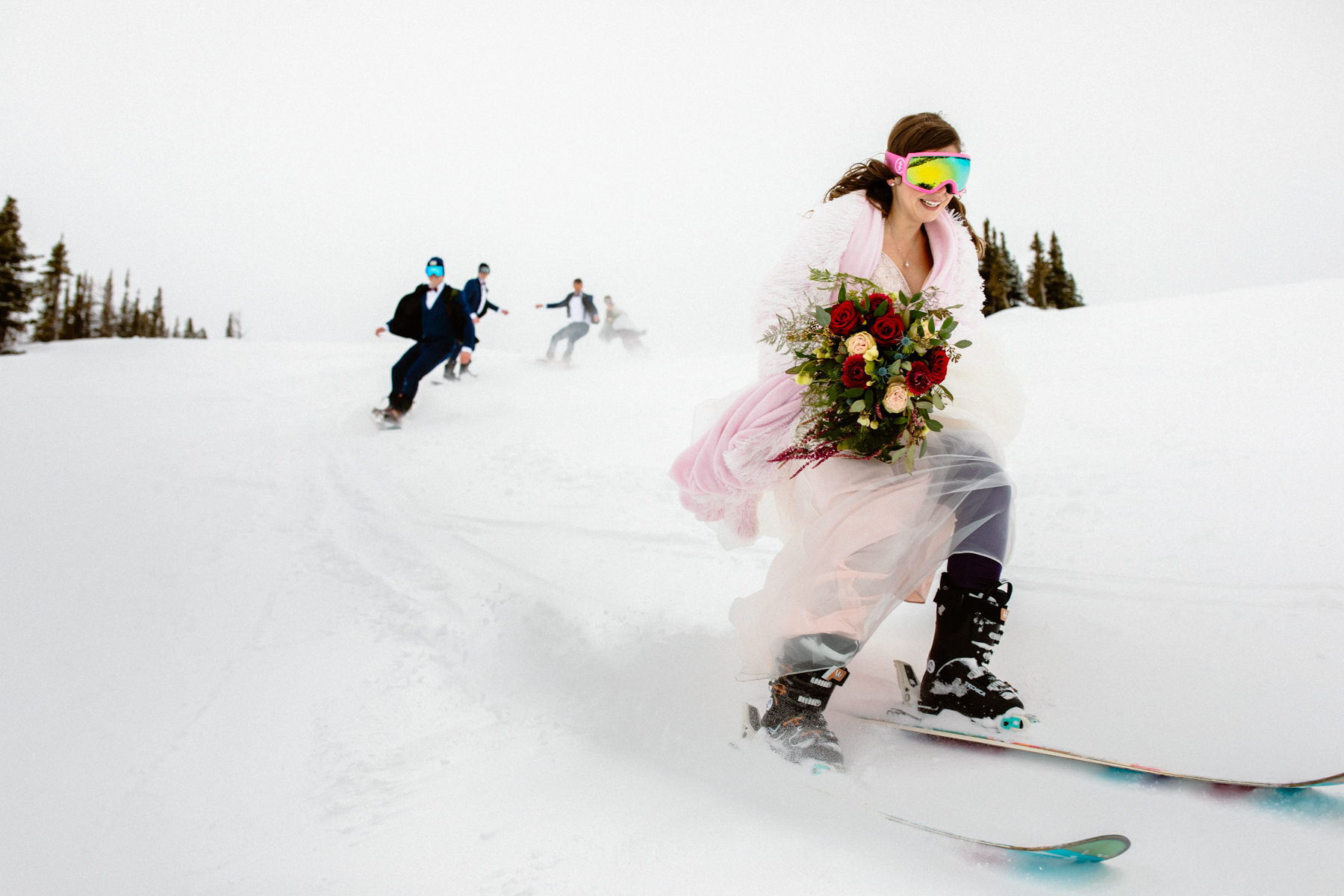 Ski Wedding Photos at Sunshine Village in Banff - Image 28