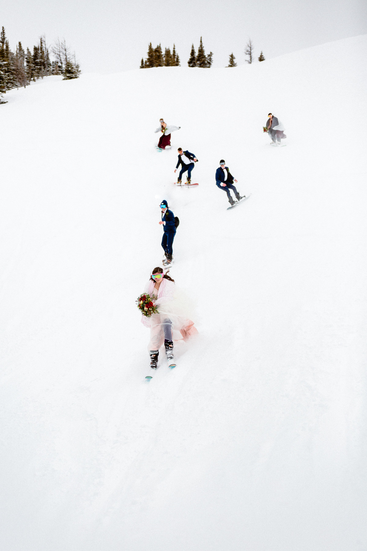 Ski Wedding Photos at Sunshine Village in Banff - Image 31