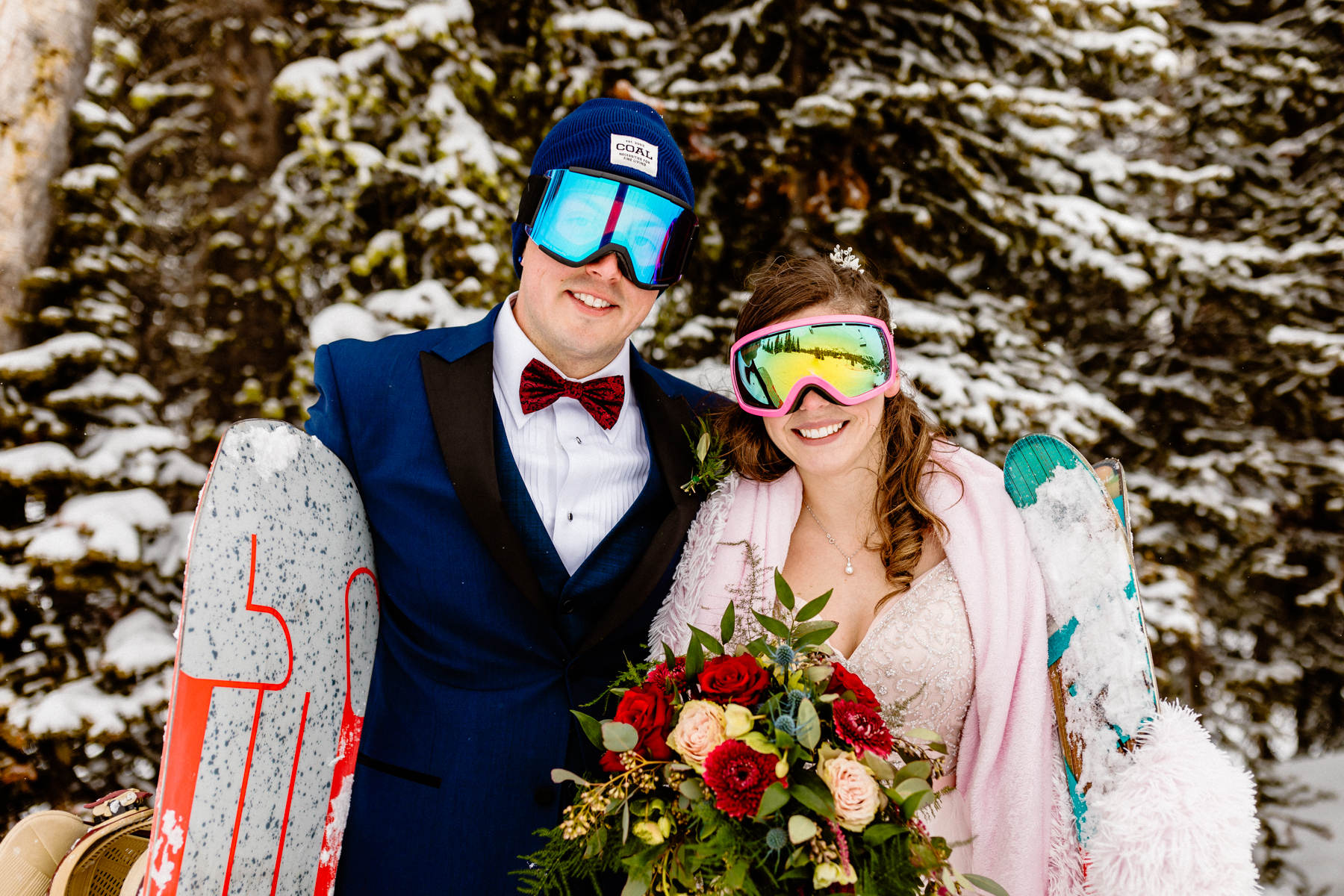 Ski Wedding Photos at Sunshine Village in Banff - Image 33
