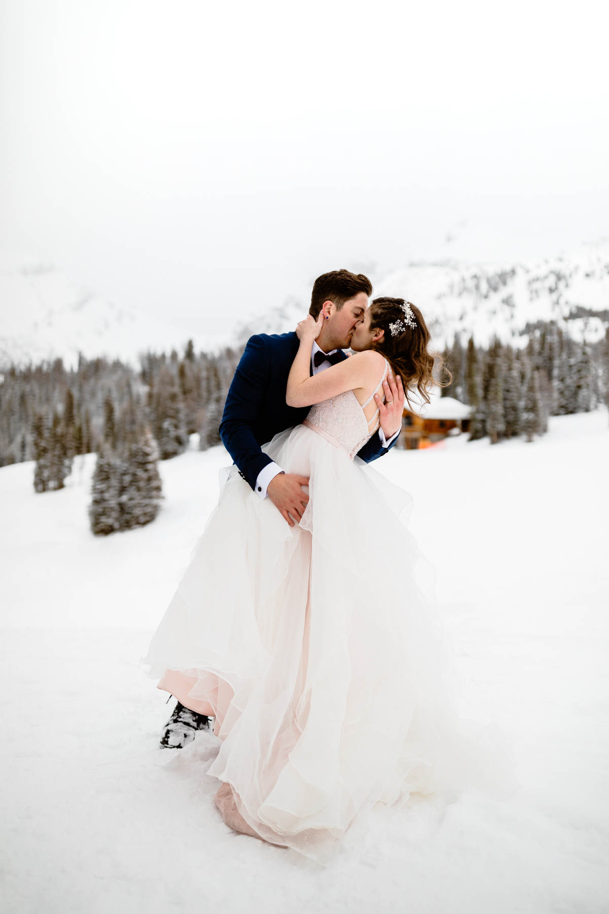 Ski Wedding Photos at Sunshine Village in Banff - Image 35