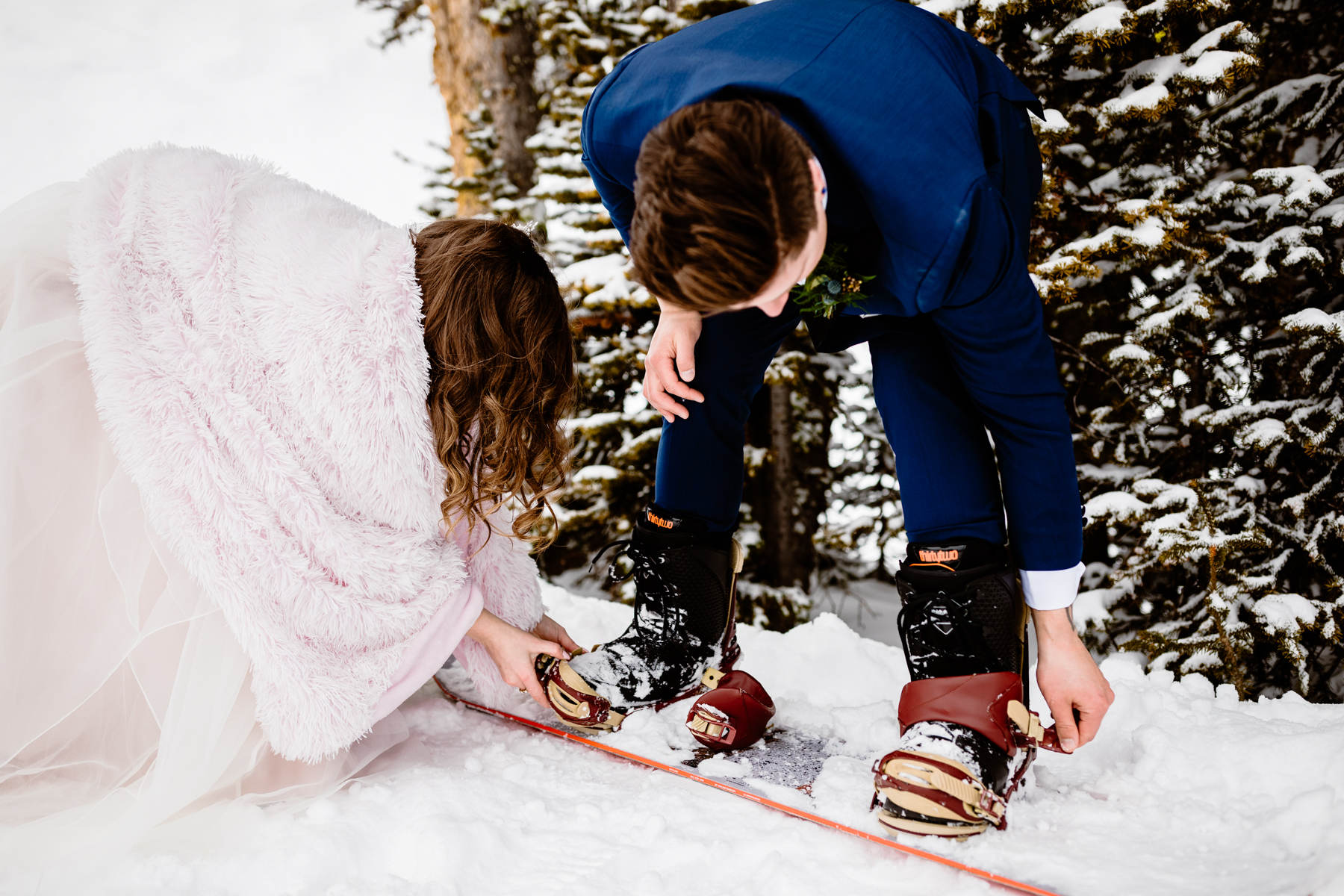 Ski Wedding Photos at Sunshine Village in Banff - Image 38
