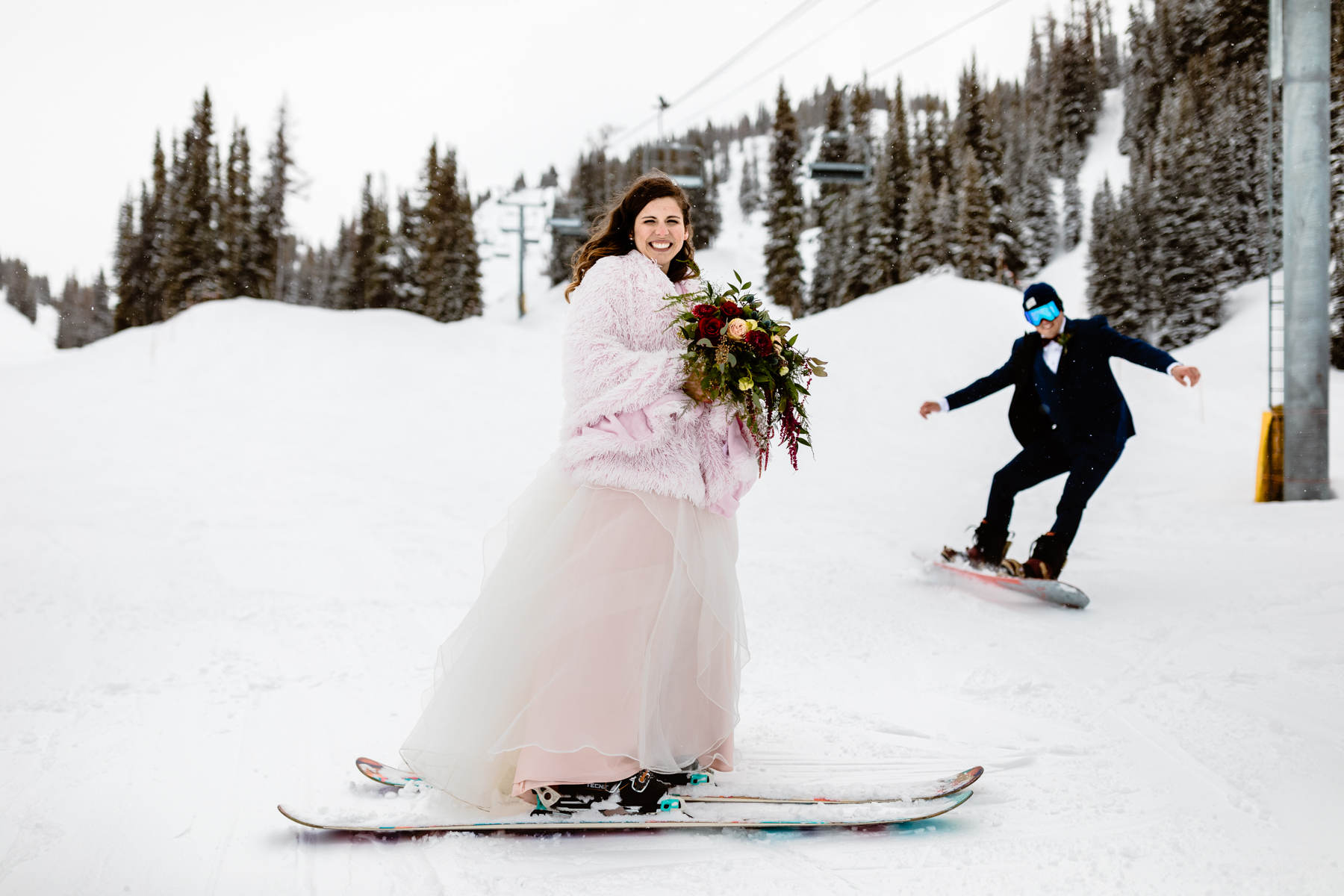 Ski Wedding Photos at Sunshine Village in Banff - Image 40