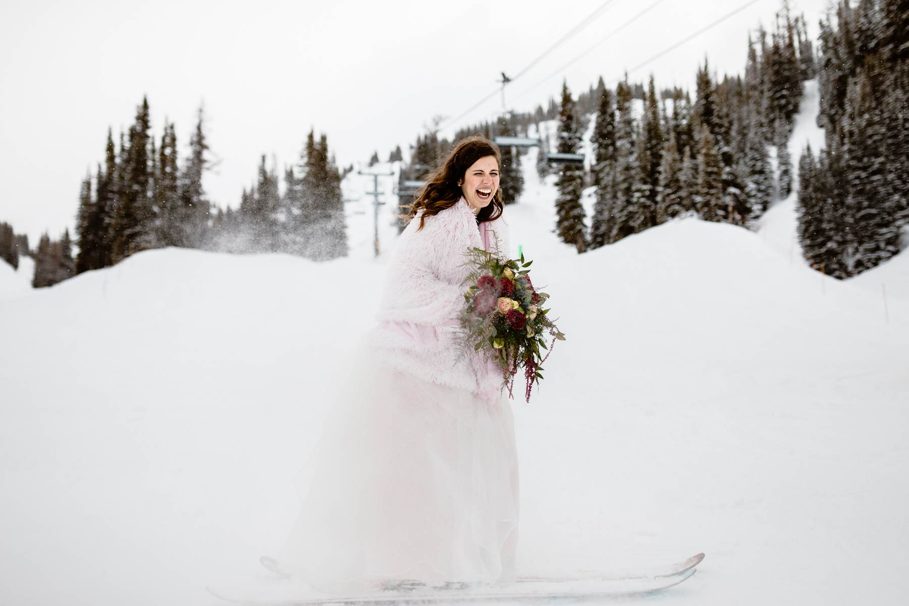 Ski Wedding Photos at Sunshine Village in Banff - Image 42