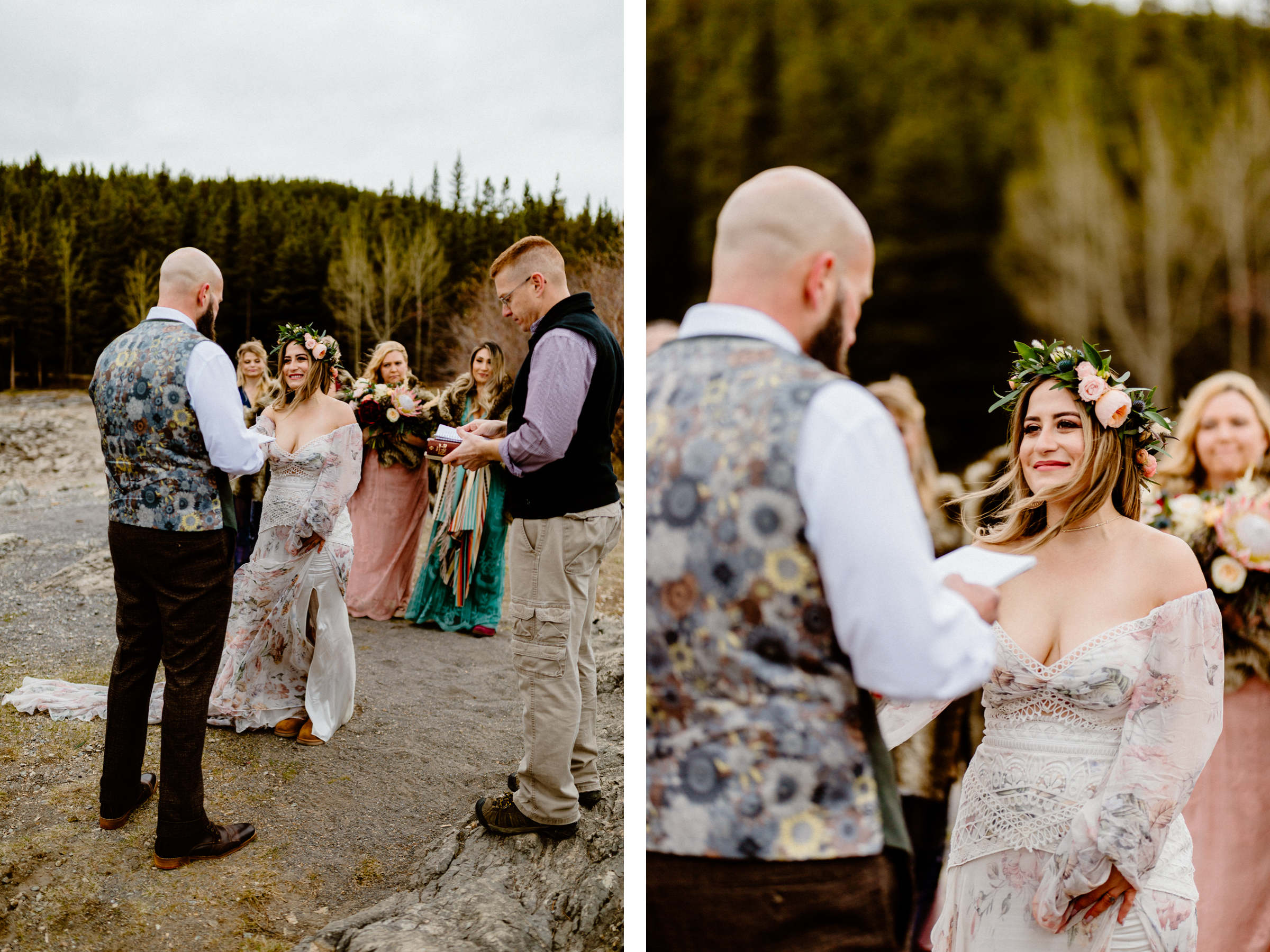 Stormy and Rainy Banff Wedding Photography - Photo 13