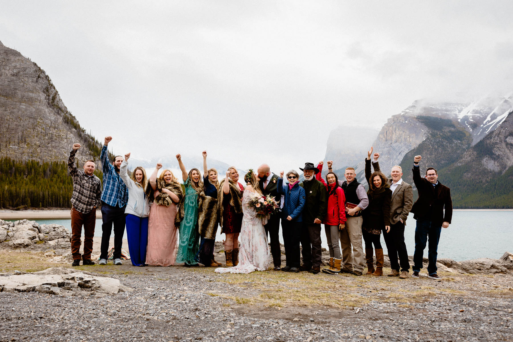 Stormy and Rainy Banff Wedding Photography - Photo 21