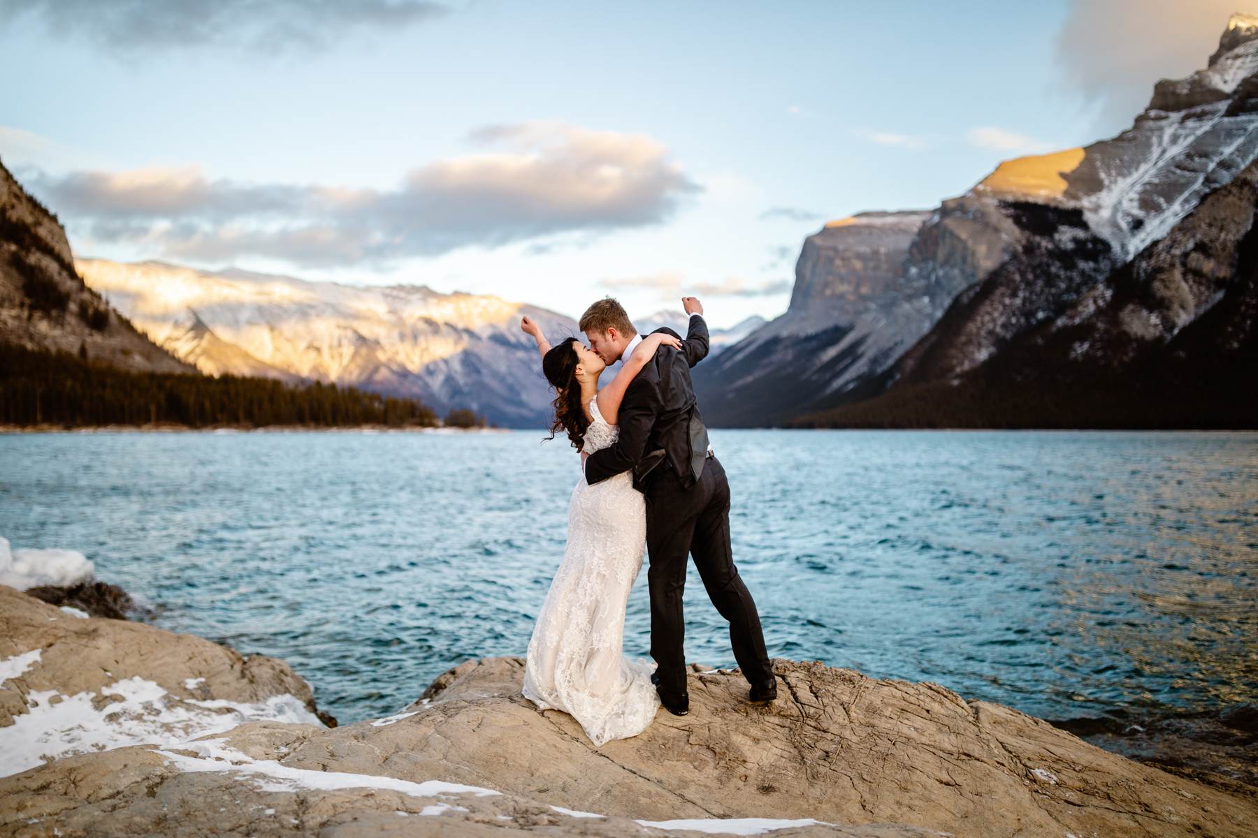 Winter Wedding in Canmore Photography - Image 36